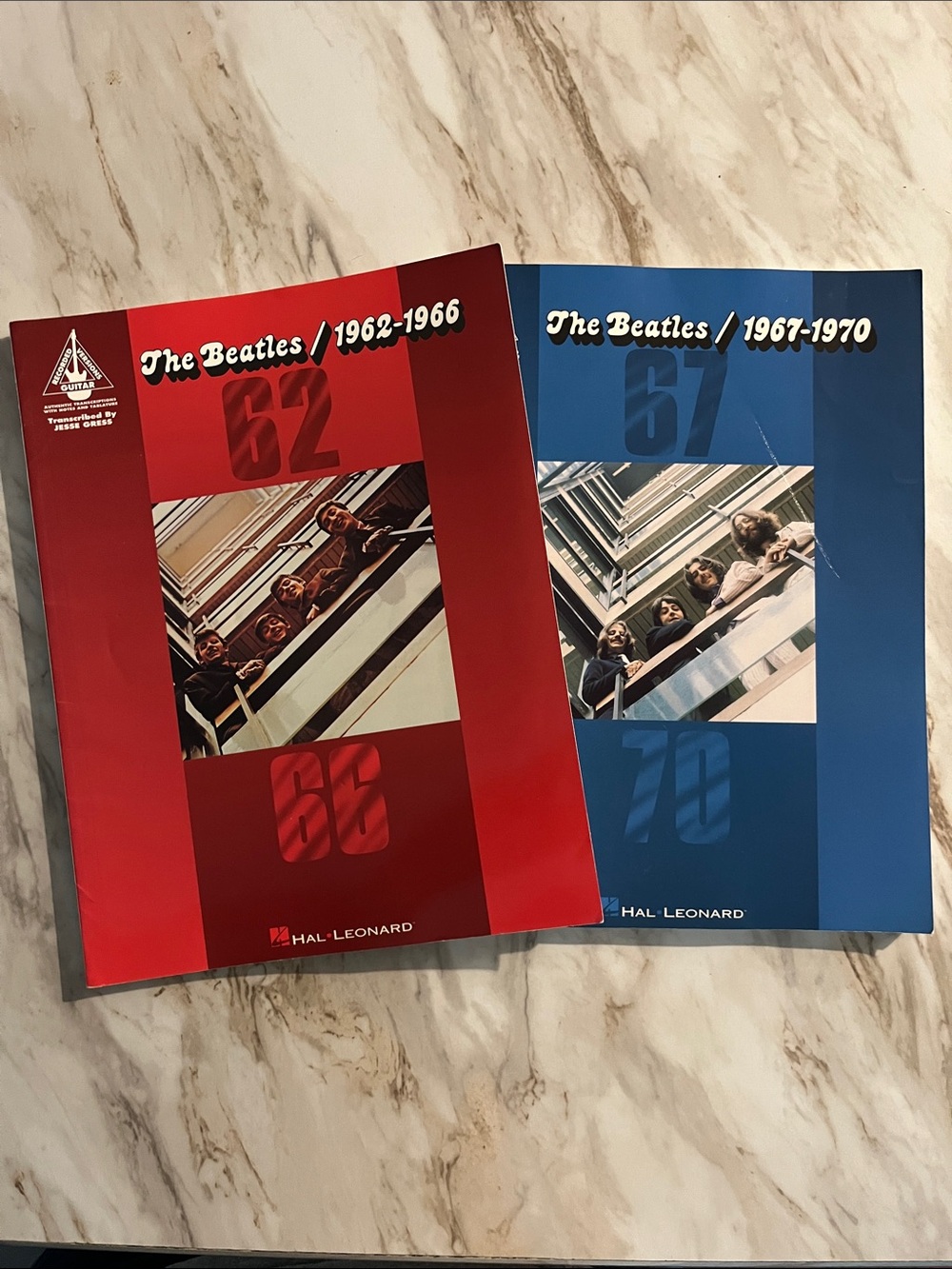 The Beatles Hal Leonard Guitar Books 1962-1966 & 1967-1970